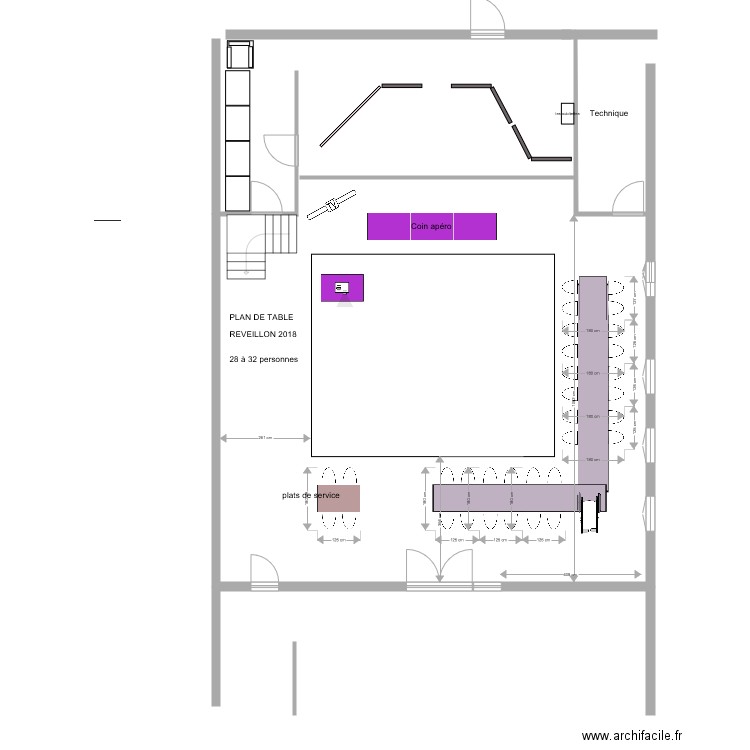 plan de table 31 dec 2018. Plan de 0 pièce et 0 m2