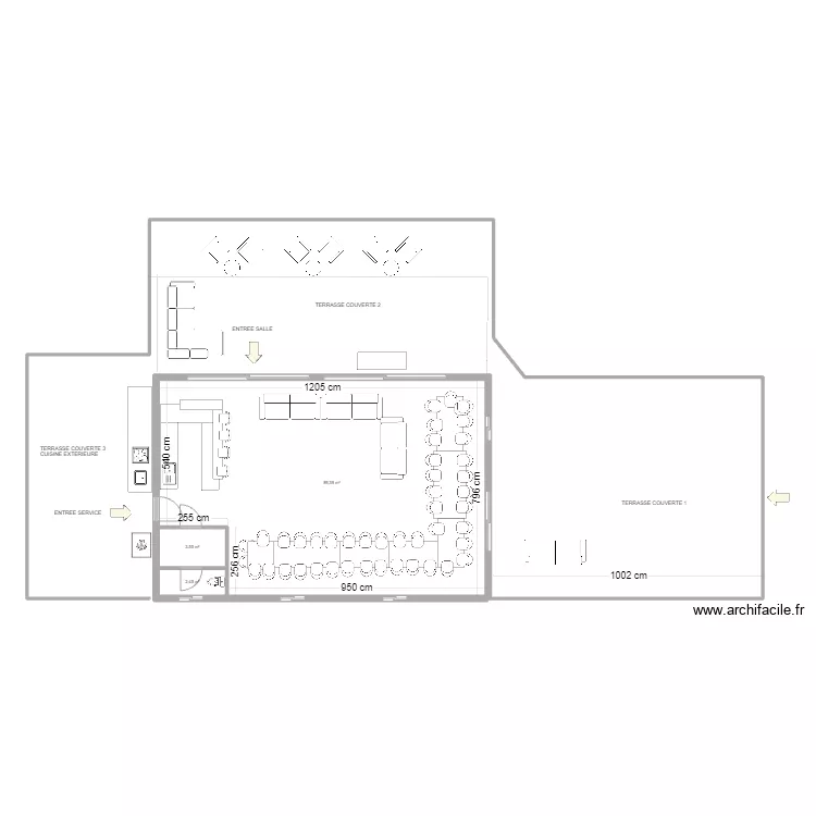SALLE LAC DE MAROT 5. Plan de 