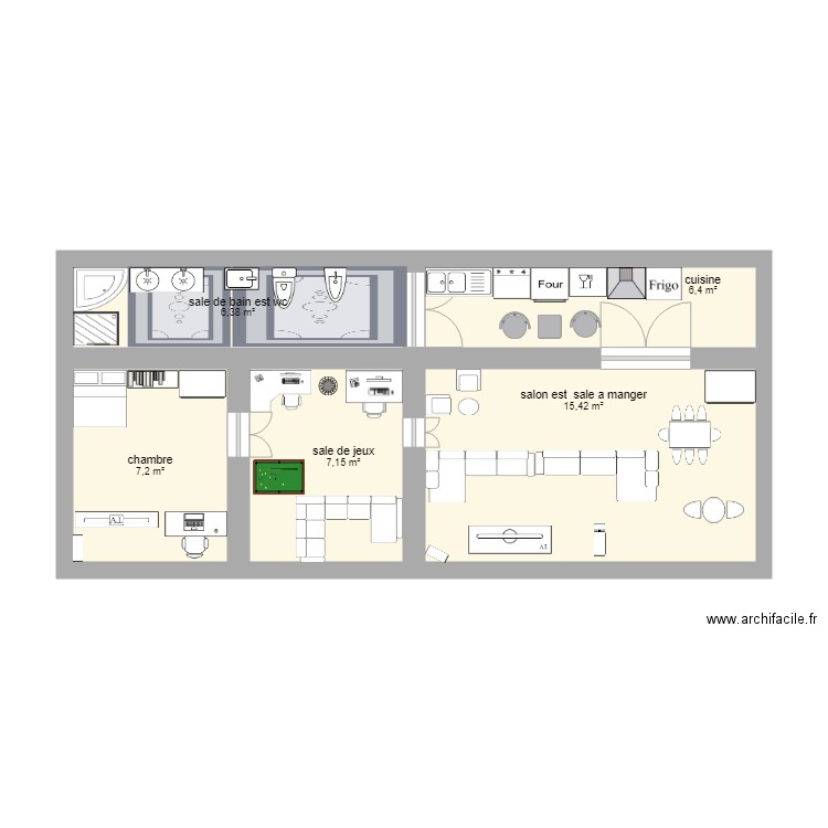 ma future maison de arouna . Plan de 0 pièce et 0 m2