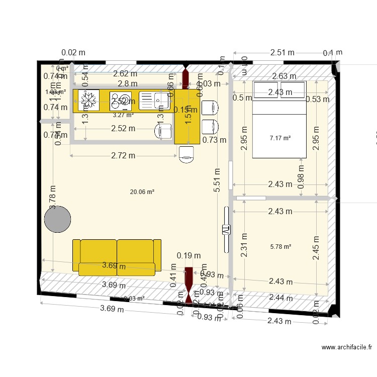 Thiers parqet. Plan de 0 pièce et 0 m2