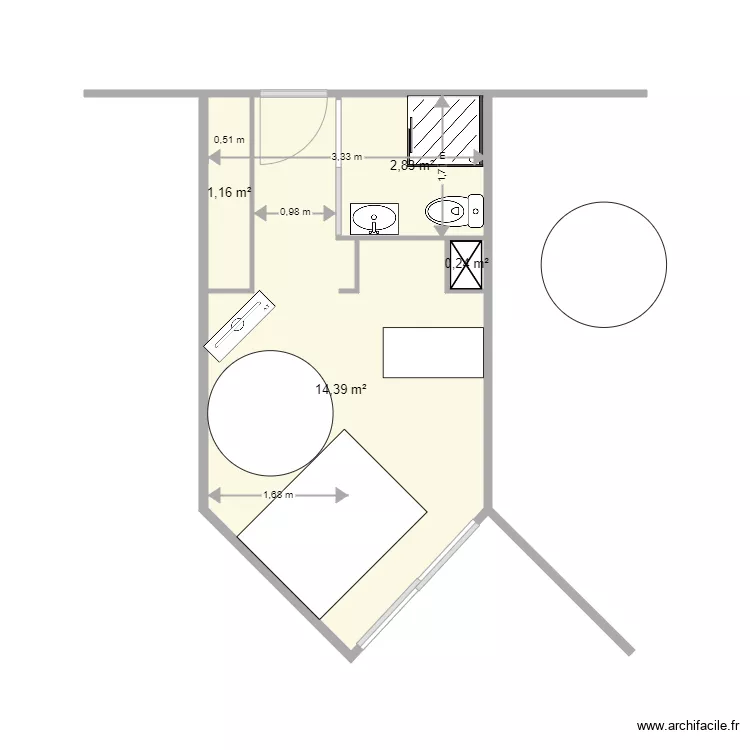 COTE CHALET 2. Plan de 