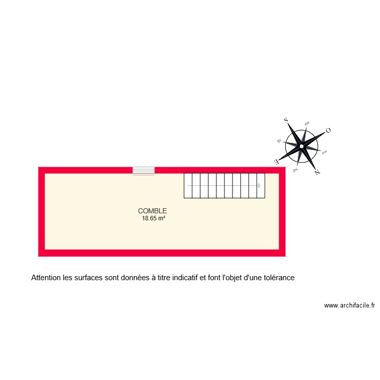 BI 6490 COMBLE O . Plan de 0 pièce et 0 m2