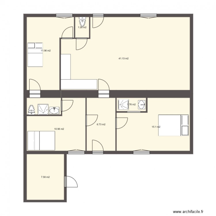 IFP bois chantier St MARIE. Plan de 0 pièce et 0 m2