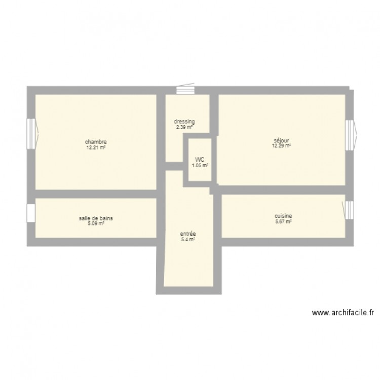 essai 1 . Plan de 0 pièce et 0 m2