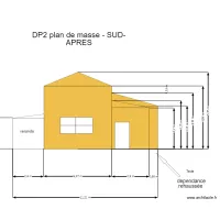 DP2 plan de masse -sud-APRES dependance r&eacute;hauss&eacute;e