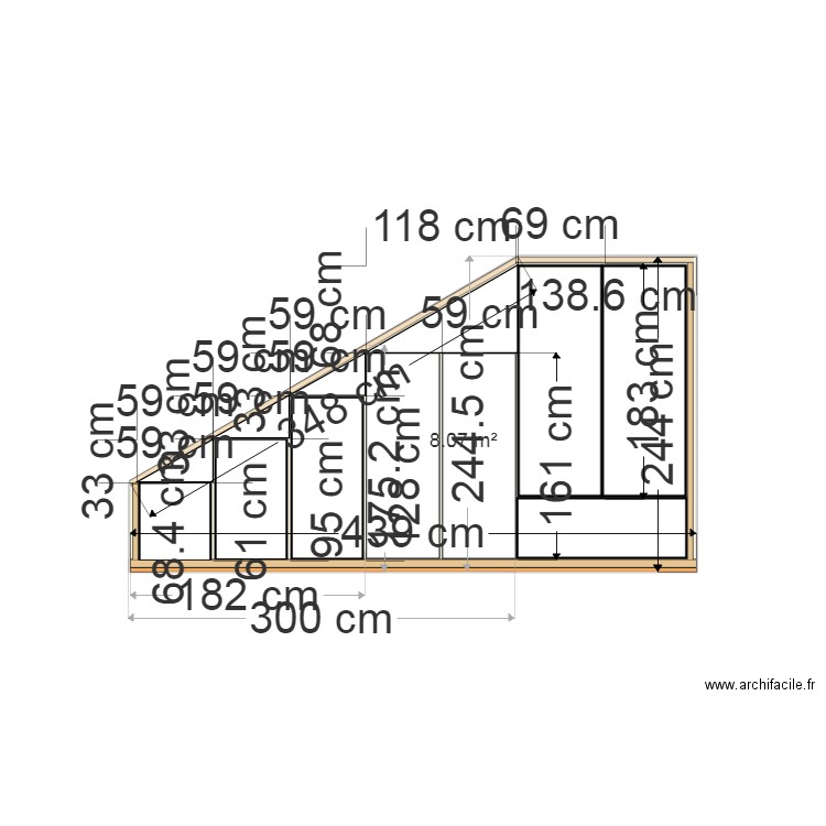 dressing. Plan de 0 pièce et 0 m2