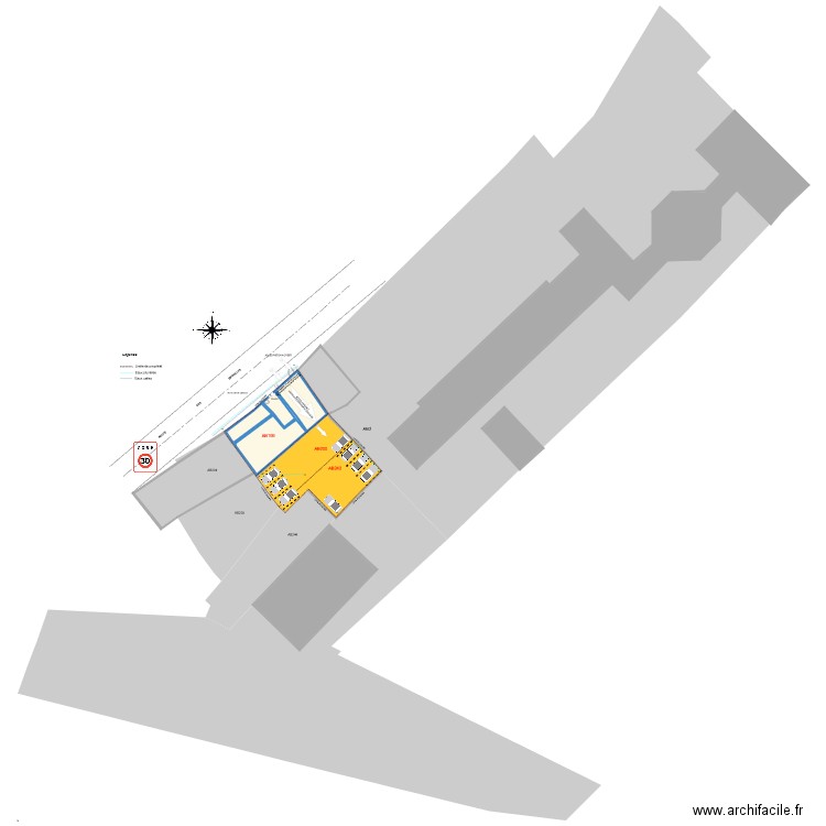 PLAN DE MASSE SAINT LAGER FUTUR bis. Plan de 0 pièce et 0 m2