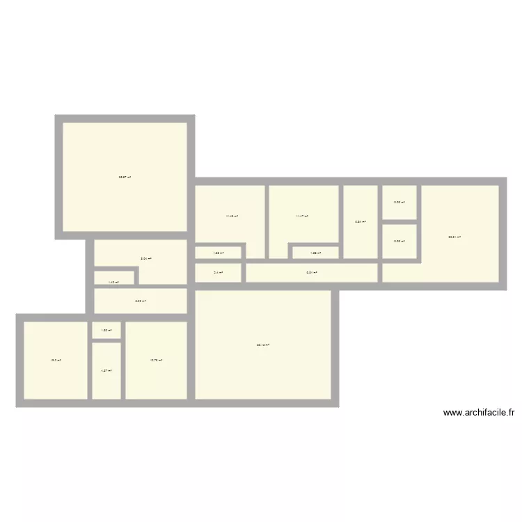 &eacute;tage. Plan de 