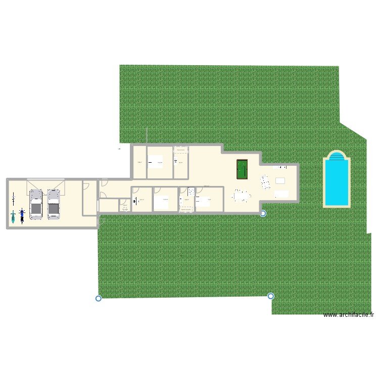 plan maison dellec. Plan de 10 pièces et 292 m2