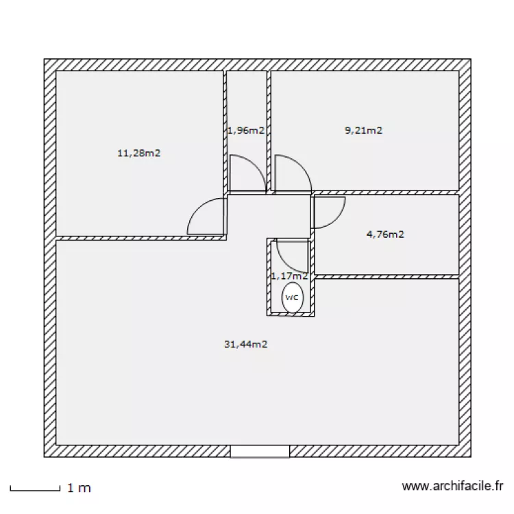 Maison Thierry Modif bis. Plan de 
