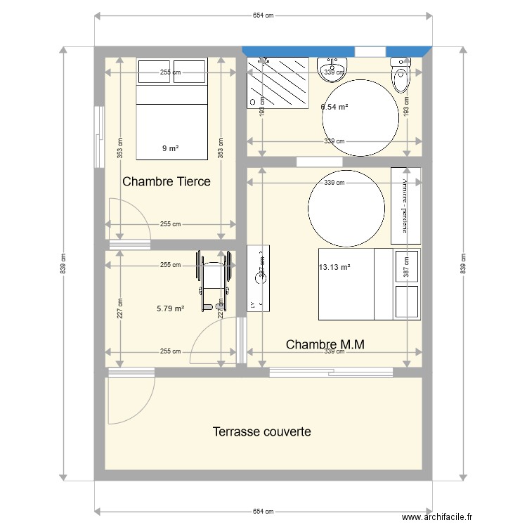 M M houailou. Plan de 0 pièce et 0 m2