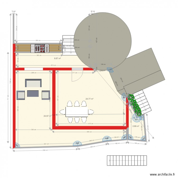 Cuisine ete Frank 3. Plan de 0 pièce et 0 m2