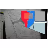 PLAN BORNAGE SIGNATURE LIMITE bleu LOT 366 et LIMITE ROUGE 360 ok mesures 22 mars 2019