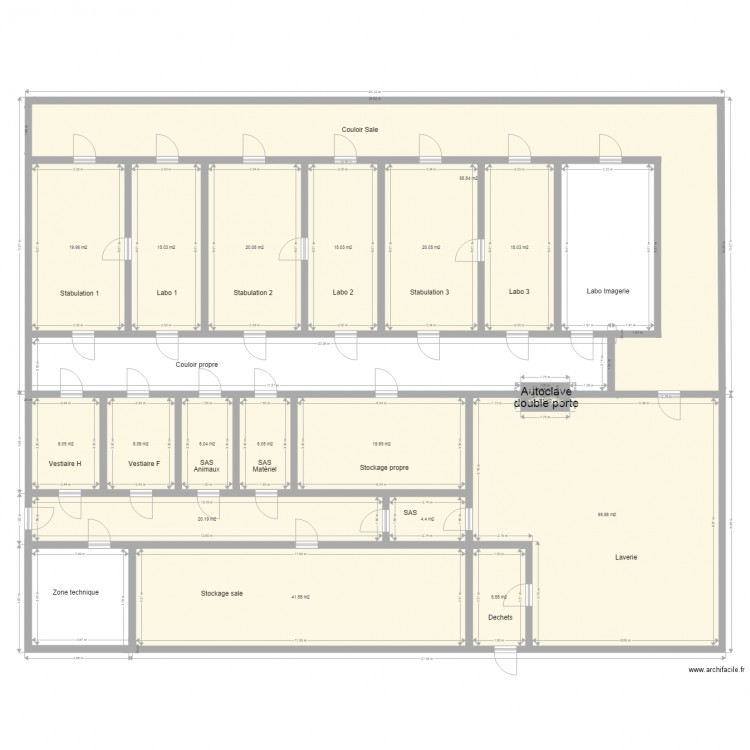 animalerie IPH. Plan de 0 pièce et 0 m2