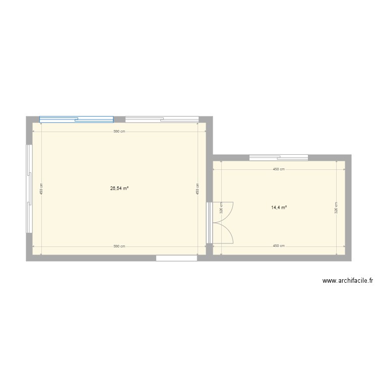 Agrandissement terrasse couverte. Plan de 0 pièce et 0 m2