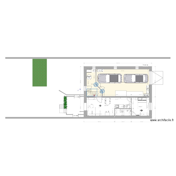 viro studio quar. Plan de 0 pièce et 0 m2