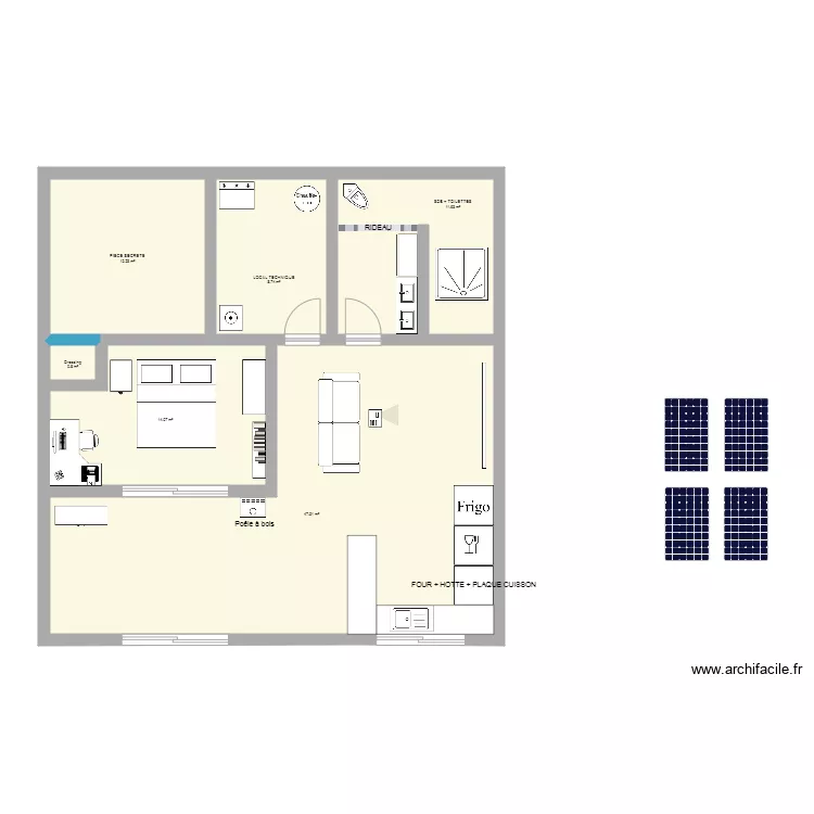 Maison Semi Enterrée. Plan de Maison Semi Enterrée. Plan de