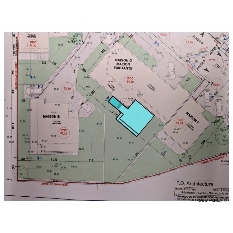 PROJET CH. Plan de 0 pièce et 0 m2