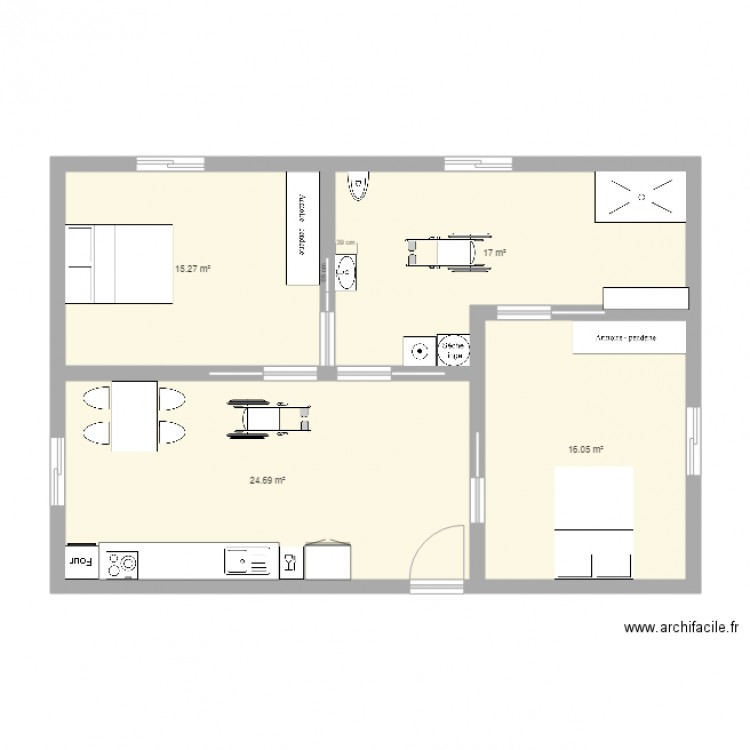 habitat inclusif . Plan de 0 pièce et 0 m2