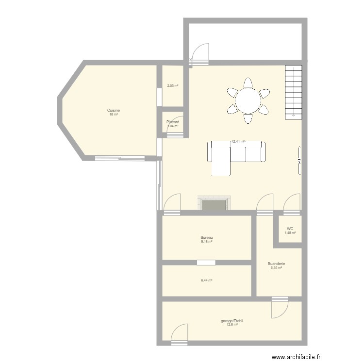 Maison. Plan de 0 pièce et 0 m2