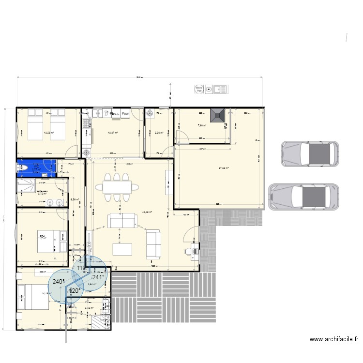 AVP def. Plan de 13 pièces et 160 m2