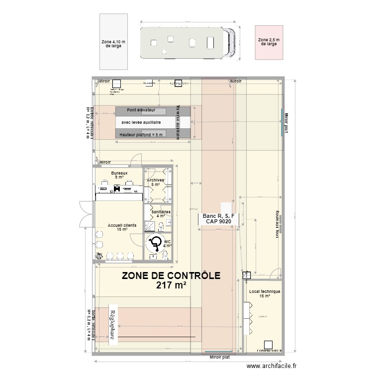 CCT VL BUCHERES BONENFANT. Plan de 6 pièces et 270 m2