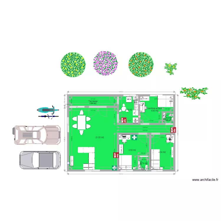 villa DR Renouvel&eacute;. Plan de 