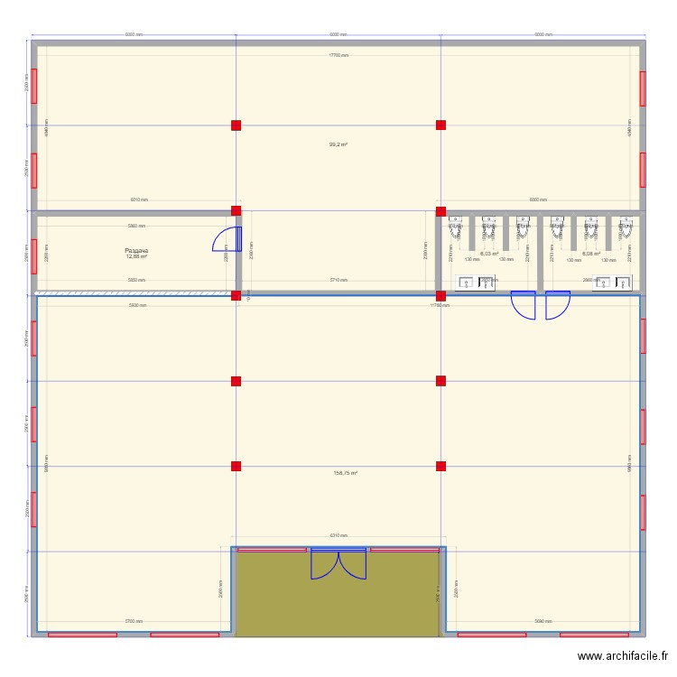 Столовка ГФ. Plan de 0 pièce et 0 m2