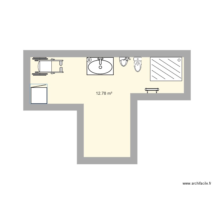 Salle de bain 1. Plan de 0 pièce et 0 m2