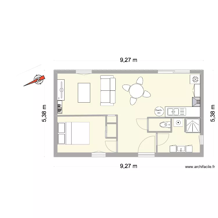VUE DESSUS GROS - PROJET D'AMENAGEMENT. Plan de 