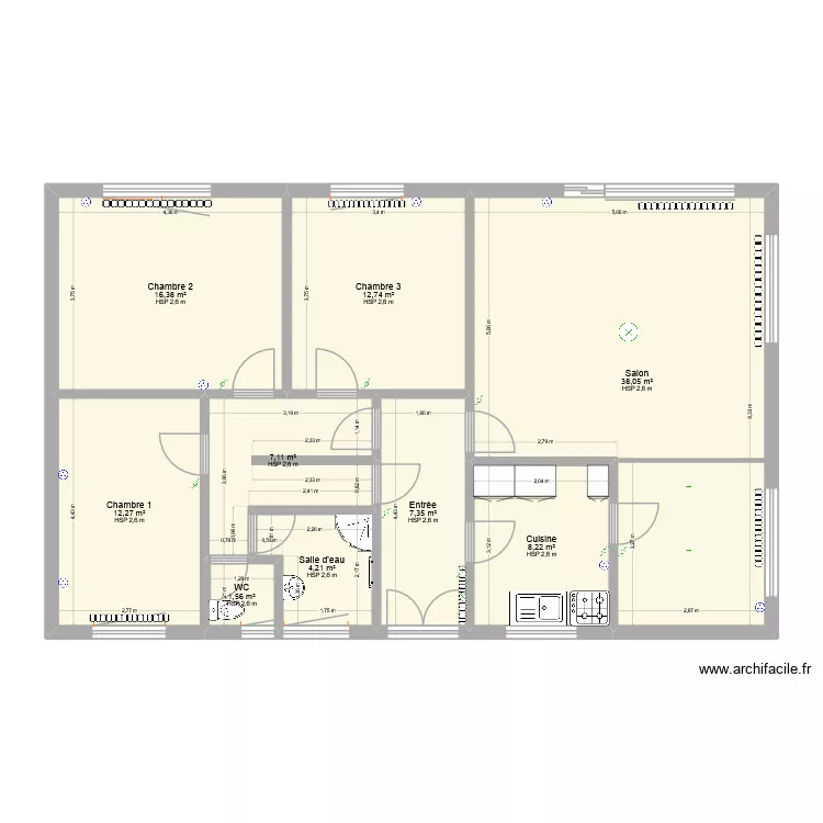 Rez de chauss&eacute;e_&eacute;quipement. Plan de 9  et 108 m²
