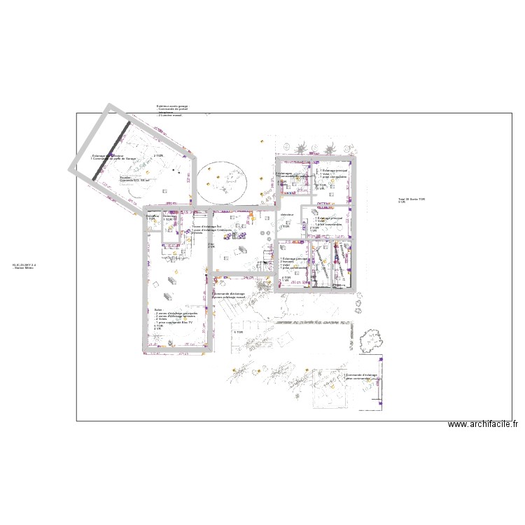 Artieda. Plan de 14 pièces et 315 m2