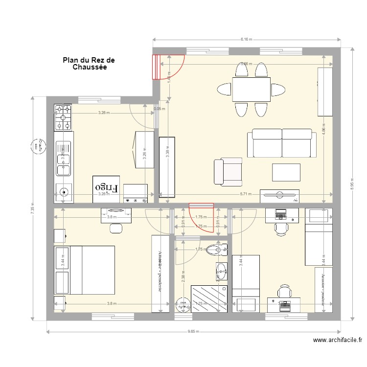 POG Rdz 2. Plan de 0 pièce et 0 m2