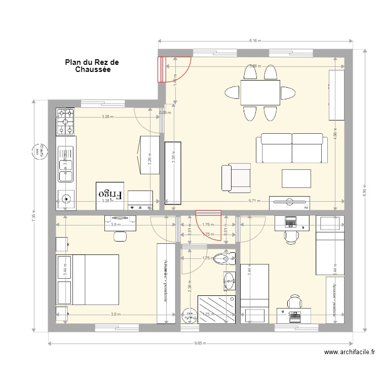 POG Rdz 2. Plan de 0 pièce et 0 m2