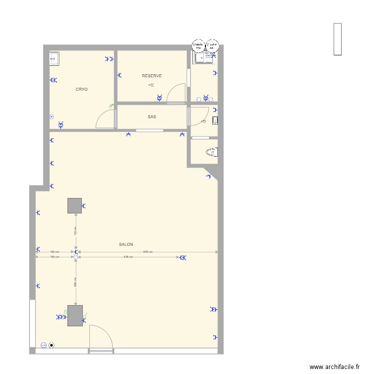 SALON ANNE ELEC. Plan de 0 pièce et 0 m2