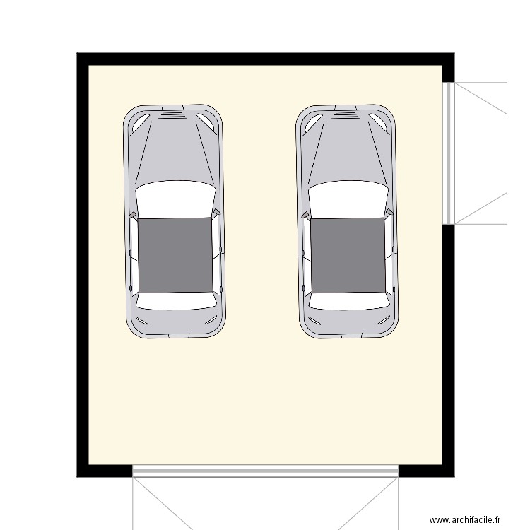 garage. Plan de 0 pièce et 0 m2