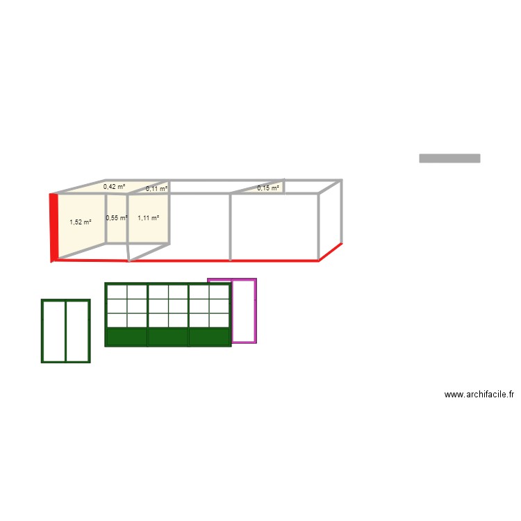 FACADE 93 p. Plan de 6 pièces et 4 m2