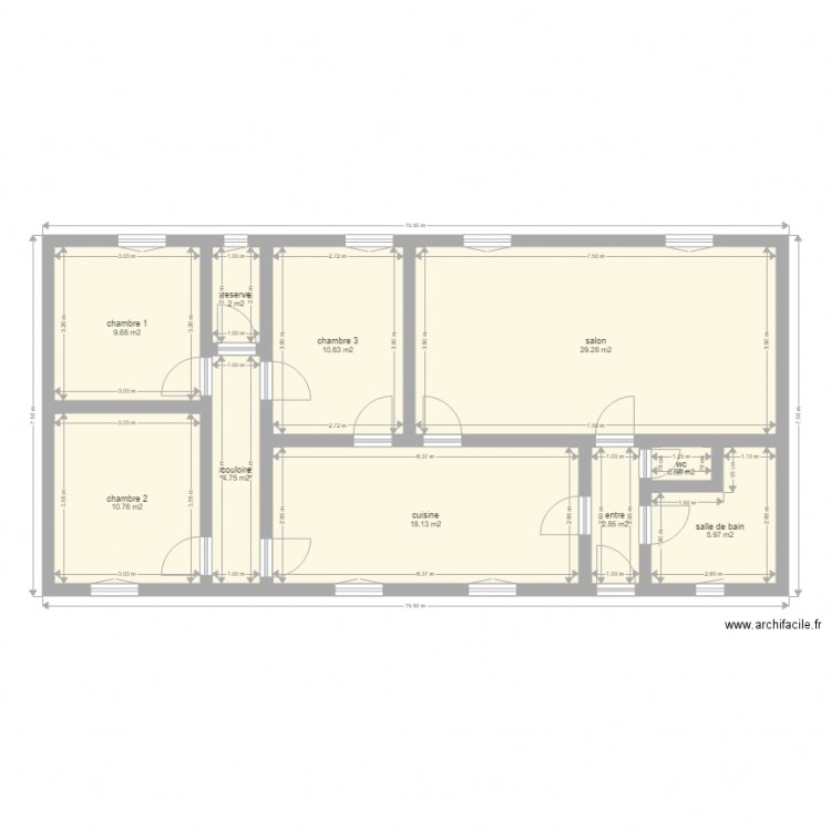 maison moreau touy. Plan de 0 pièce et 0 m2