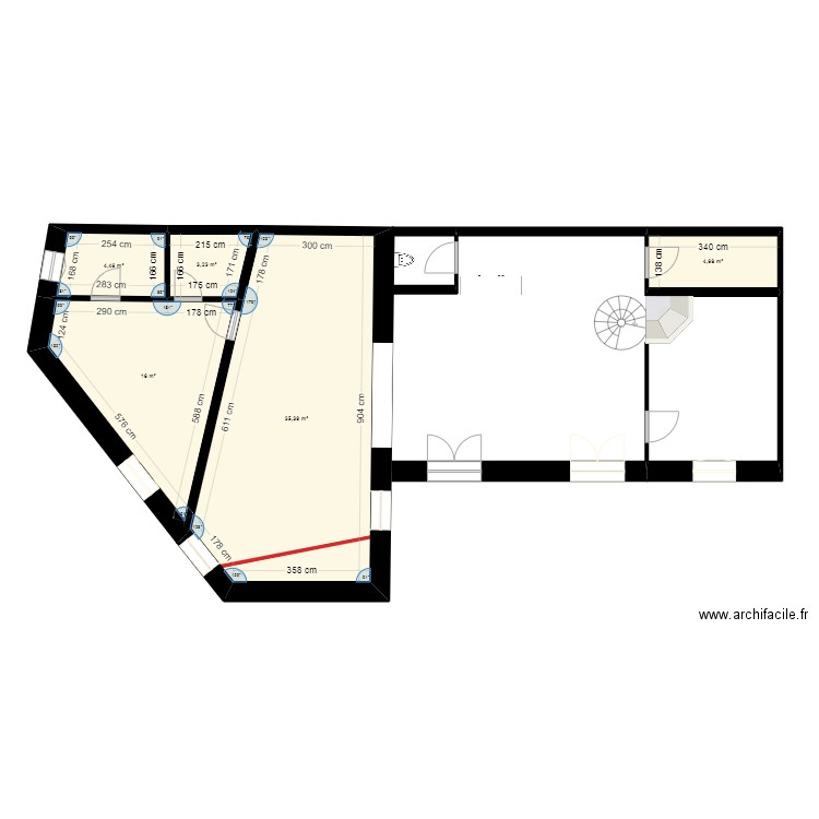 plan vide. Plan de 0 pièce et 0 m2