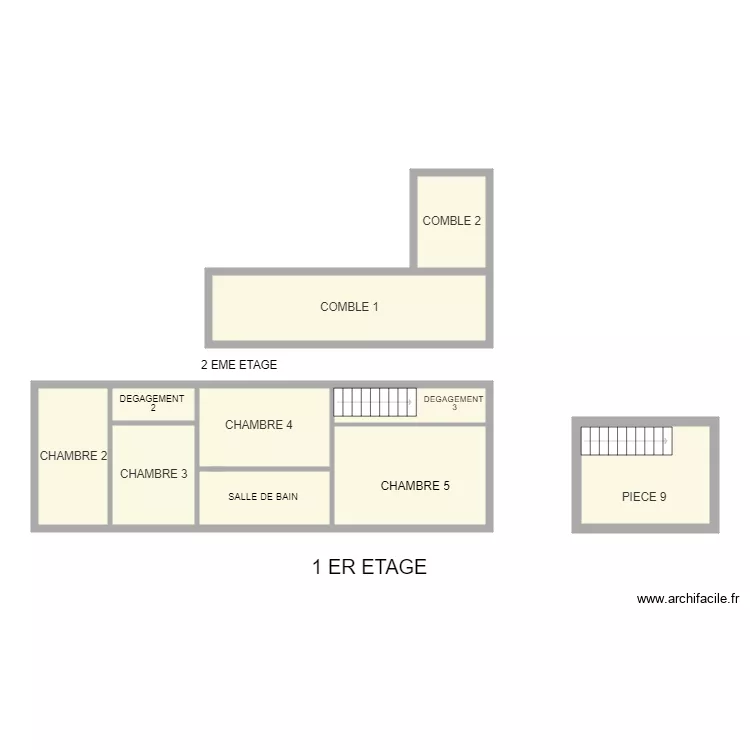 MARTINEZ  1ER ETAGE. Plan de 