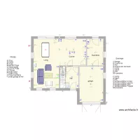 Plan implantation RDC pour Eclairage 