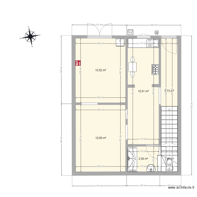 محل plan. Plan de 0 pièce et 0 m2