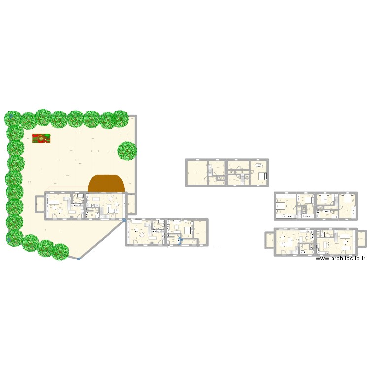 Rabo. Plan de 41 pièces et 1204 m2