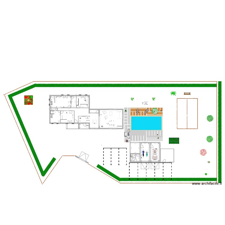 nouveau projet avec exterieur. Plan de 0 pièce et 0 m2