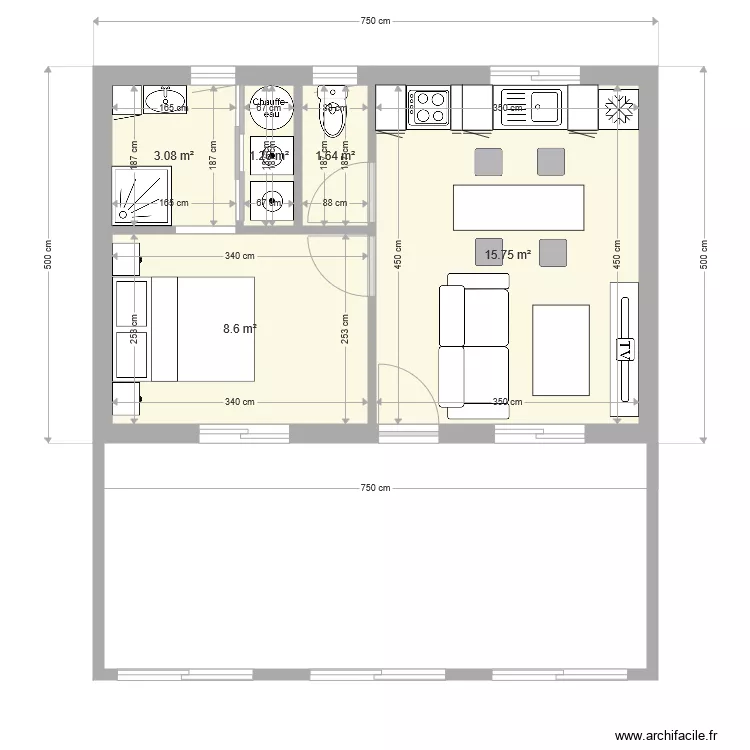 CHALET 2. Plan de 
