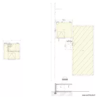 plan avec d&eacute;tail toiture