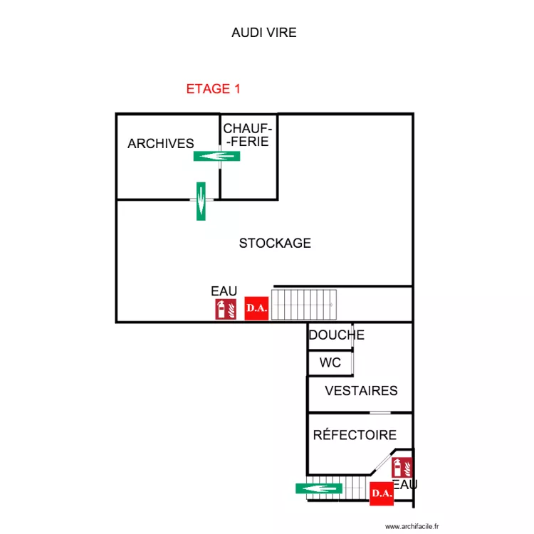 AUDI VIRE ETAGE 1. Plan de 