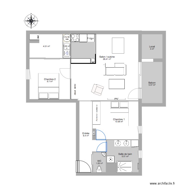 Appartement 35400 cuisine. Plan de 0 pièce et 0 m2