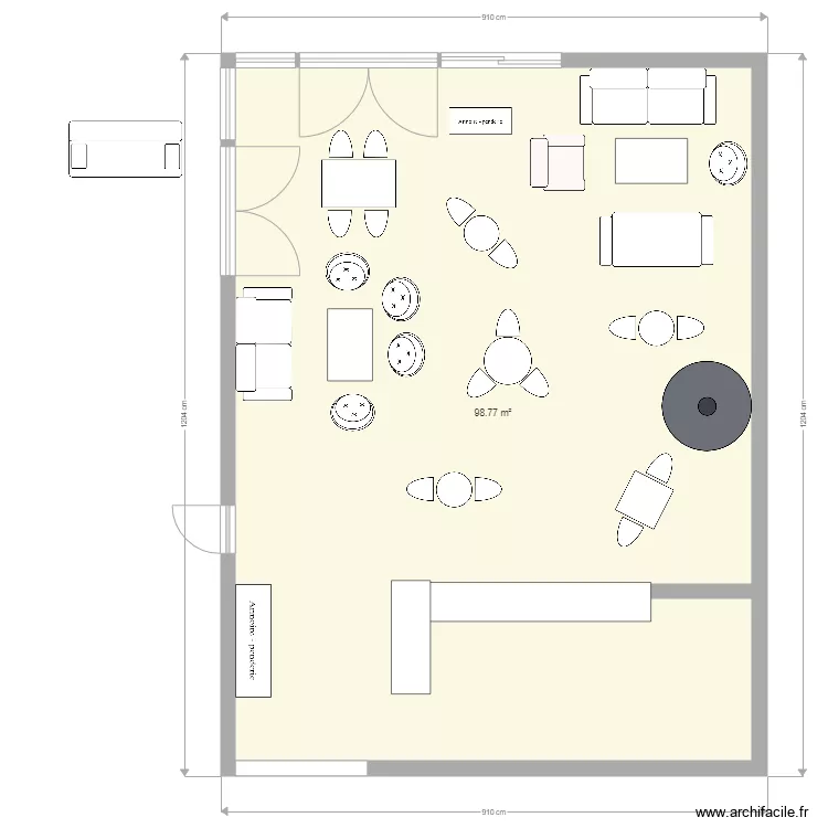 bar Sta Rosa. Plan de 