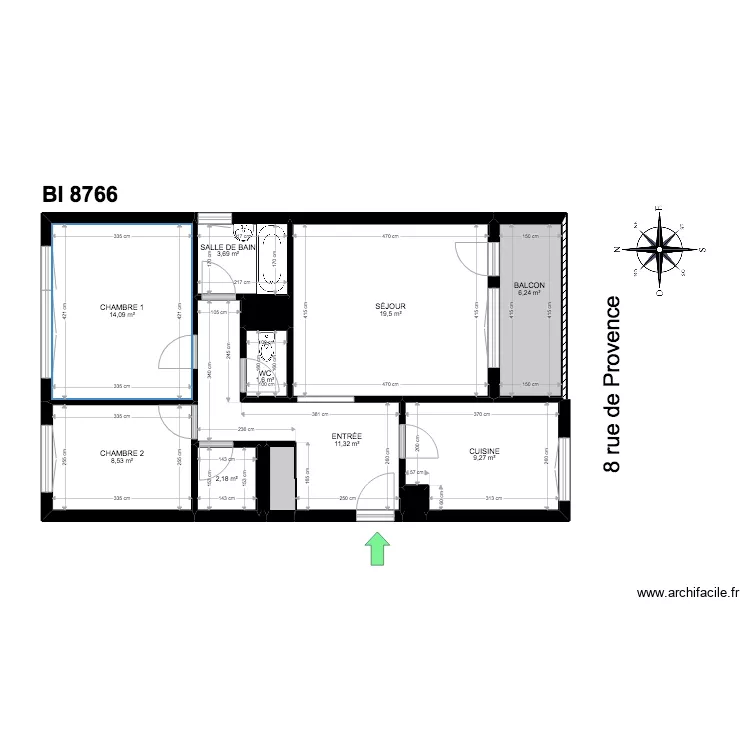 BI 8766. Plan de BI 8766. Plan de